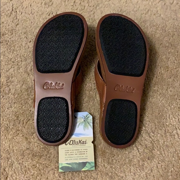 NWT OluKai Haiku Premium Leather Sandals US W6 - Picture 7 of 13